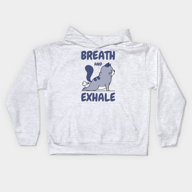 Breath and exhale Kids Hoodie by Harry C